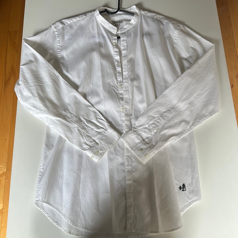 Band collar shirt